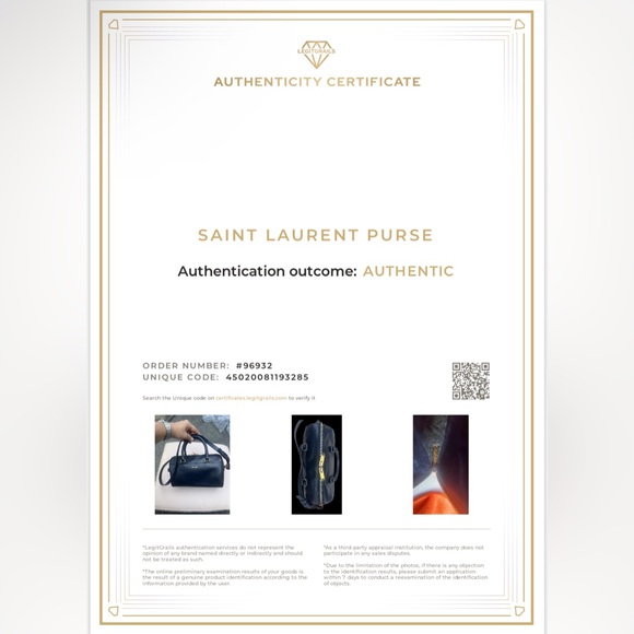 Saint Laurent Black Leather Women's Bag - Picture 16 of 16